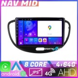 Navigatie Hyundai I10 2007 2013 EDOTEC-LITE Android Ecran 720P Octa Core 4 64 Carplay CarStore Technology