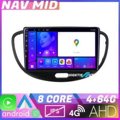 Navigatie Hyundai I10 2007 2013 EDOTEC-LITE Android Ecran 720P Octa Core 4 64 Carplay CarStore Technology foto
