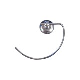 Cumpara ieftin Suport din metal, cu carlig, pentru prosop, prindere cu adeziv, crom lucios, 200 mm