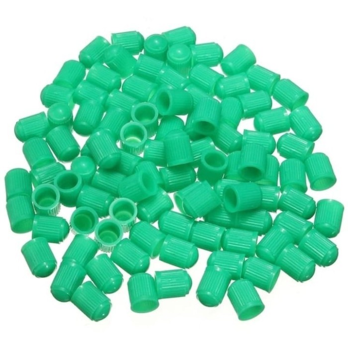 Set 100 capace din plastic universale pentru valva - Verde