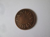 Rara! Canada Half Penny 1841 James Duncan moneda gaurita
