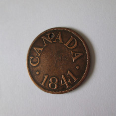 Rar! Jeton gaurit Canada Half Penny 1841 James Duncan