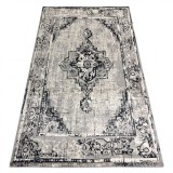 Covor Vintage Cadru Rozetă 22235556 gri / negru, 120x170 cm