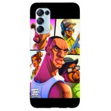 Husa compatibila cu Oppo A5 (2020) model San andreas, Silicon, TPU, Viceversa, Transparent, Carcasa