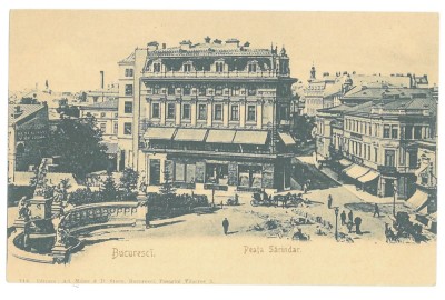 4397 - BUCURESTI, Market Sarindar, Romania - old postcard - unused foto