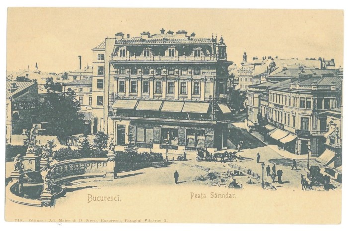 4397 - BUCURESTI, Market Sarindar, Romania - old postcard - unused