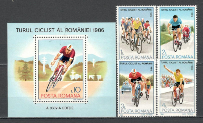 Romania.1986 Turul ciclist YR.838