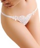Micro Bikini Alb cu Perle Mokko Toys, Lenjerie Sexy Florală, S/M, Stimulare Erogenă