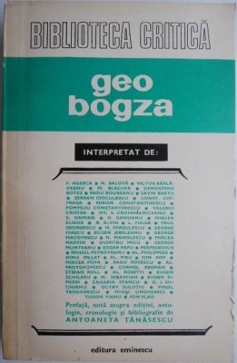 Geo Bogza (Biblioteca critica) foto
