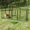 PawHut, tarc modular metalic pentru animale, 79x100cm, negru