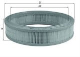 Filtru aer MAHLE LX1638