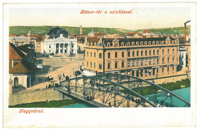 3404 - ORADEA, Bridge, Romania - old postcard - unused
