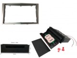 Rama Radio 2DIN cu Incarcator Wireless Opel Astra H Zafira Corsa Antara 2004+ Argintie