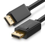 CABLU video Ugreen, &quot;DP102&quot; DP (T) la DP (T), rezolutie maxima 4K UHD (3840 x 2160) la 30 Hz, conectori auriti, 1.5m, negru &quot;10245&quot; (timbru verde 0.8