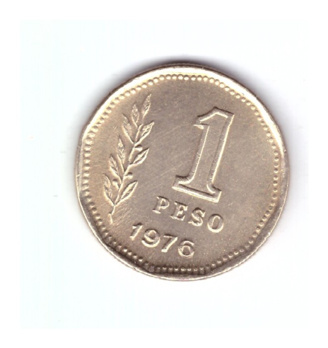 Moneda Argentina 1 peso 1976, stare foarte buna, curata