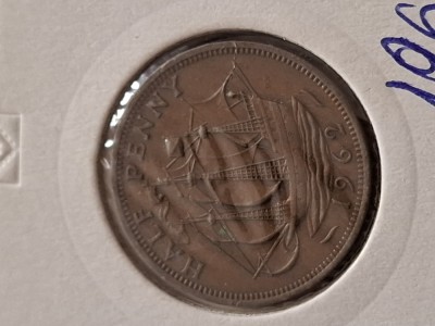 Half penny 1962 foto