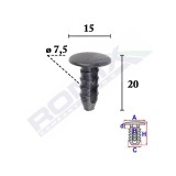 CLIPS TAPITERIE PENTRU PENTRU FIAT/LANCIA/ALFA ROMEO SET 25 BUC 61497