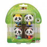 Familia de ursuleti Panda - Set figurine joc de rol, Klorofil