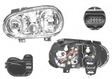 Far Volkswagen Golf 4 (1j) (Hb + Combi), 08.1997-09.2006; Golf 4 Cabriolet (1exo), 04.1998-10.2003 , fata, Stanga, cu Proiector ceata; H1+H3+H7+PY21W