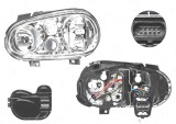 Far Volkswagen Golf 4 (1j) (Hb + Combi), 08.1997-09.2006; Golf 4 Cabriolet (1exo), 04.1998-10.2003 , fata, Stanga, cu Proiector ceata; H1+H3+H7+PY21W, Depo