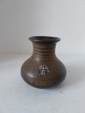 Vaza ceramica vintage Ruscha Art, 880, facuta manual, Fat Lava Mid Centuray Modern, Germania