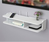 Suport pentru router si alte accesorii, cu 2 compartimente, 20A 50 cm, alb