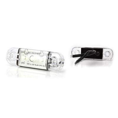 Lampa Gabarit Led 710 W97.1, 12v-24v, Pozitie Alb Was foto