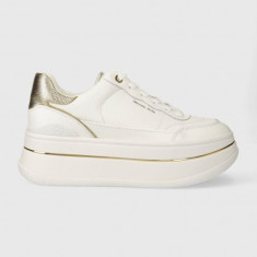 MICHAEL Michael Kors sneakers din piele Hayes culoarea alb, 43R4HYFS2L