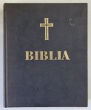 BIBLIA SAU SFANTA SCRIPTURA , EDITIE JUBILIARA A SFANTULUI SINOD , 2001 * FORMAT 22x17 CM * EDITIE CARTONATA