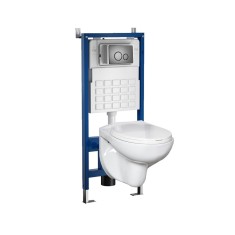 Set rezervor WC montat pe perete Roya Doris 81GRE