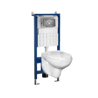 Set rezervor WC montat pe perete Roya Doris 81GRE foto