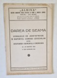 &#039; ALBINA &#039; SOCIETATE COOPERATIVA PENTRU EXPLOATARE DE PADURI SI INDUSTRIA LEMNULUI , A XXII GESTIUNE , DAREA DE SEAMA 22 - 23 MARTIE , 1942