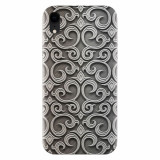 Husa silicon pentru Apple Iphone XR, Baroque Silver Pattern