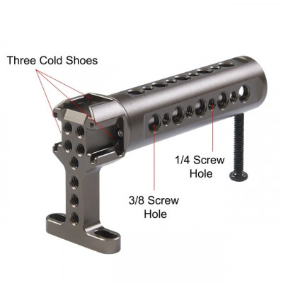 Hg M&amp;acirc;ner superior stabilizator video portabil cu 3 pantofi de montare la rece pe foto