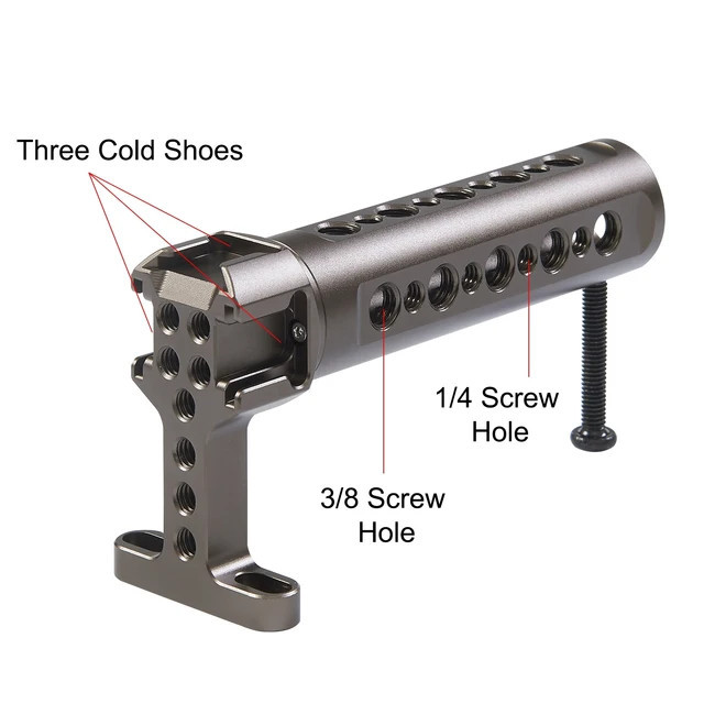 Hg M&acirc;ner superior stabilizator video portabil cu 3 pantofi de montare la rece pe