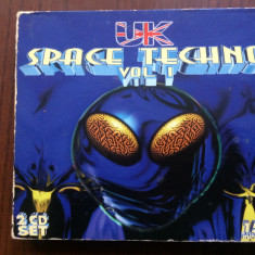 UK Space Techno V.1 various 2cd dublu disc muzica goa acid trance progressive VG
