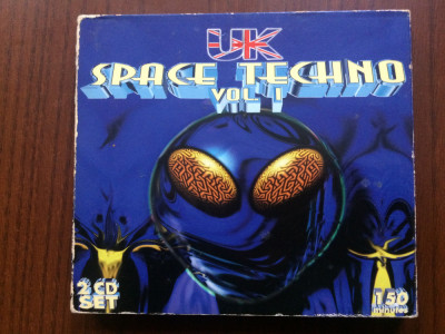 UK Space Techno V.1 various 2cd dublu disc muzica goa acid trance progressive VG foto
