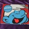 The World of Smurfs carte aniversara strumfii benzi desenate lumea strumfilor de colectie 7 buzunare cu surprize minicomics stickere