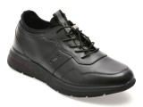 Pantofi sport OTTER negri, LT15, din piele naturala