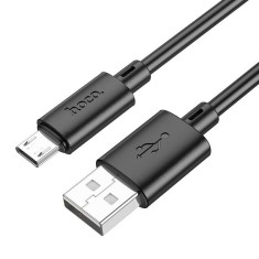 Cablu de date si incarcare, Hoco X88, USB la Micro USB, 2.4A, Material TPE, 1m, Negru