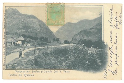 153 - BIVOLARI, Caciulata, Valcea, Litho, Romania - old postcard - used - 1903 - TCV foto
