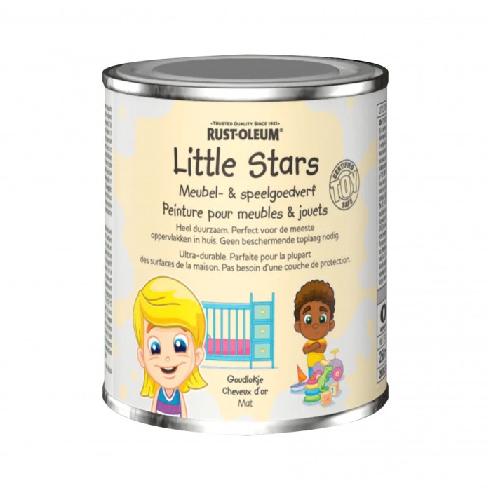 Vopsea mobilier si jucarii, Rust-Oleum, Little Stars, Golden Locks, Crem, 750 ml