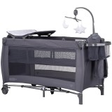 Cumpara ieftin Patut pliabil Chipolino Bella anthracite