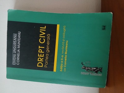 Drept Civil Partea Generală-Ovidiu Ungureanu foto