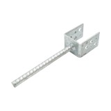 Papuc de reazem cu tija 61x50x80 mm, grosime 4 mm, otel zincat