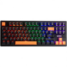 Tastatura Gaming Mecanica Marvo KG901C, USB, iluminare RGB (Negru)