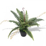 Cumpara ieftin Ferigă artificială cu ghiveci, 50 cm, verde, vidaXL