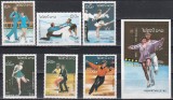 Laos 1989 - Jocurile Olimpice, Albertville, Serie + Colita, MNH, Nestampilat