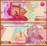 !!! UZBEKISTAN - 2.000 SUM 2021 - P NEW - UNC