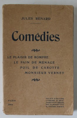 JULES RENARD , COMEDIES , 1904 foto